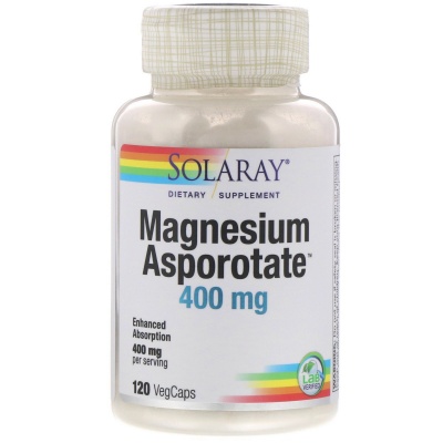  Solaray Magnesium Aspartate 400  120 