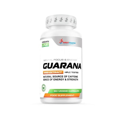 Энергетик WestPharm Vegan Line Guarana 500 мг 60 капсул