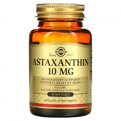 Антиоксидант Solgar Astaxanthin 10 мг 30 гелевых капсул