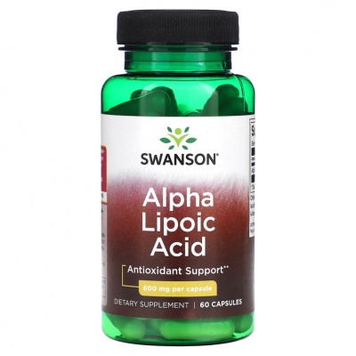 Антиоксидант Swanson Ultra Alpha Lipoic Acid 600 мг 60 капсул